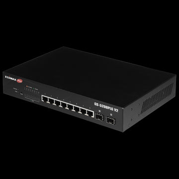 Edimax 10 Port GB PoE+ Websmart Switch with 2 SFP Slots-0
